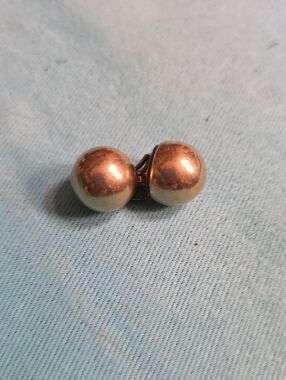 Marked Classic Gold Ball Clip-On Earrings - Women Jewelry